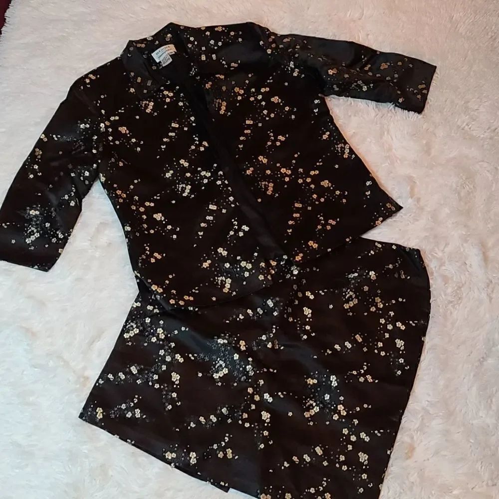 VINTAGE Due per Due Suit Silk Blend 12/14